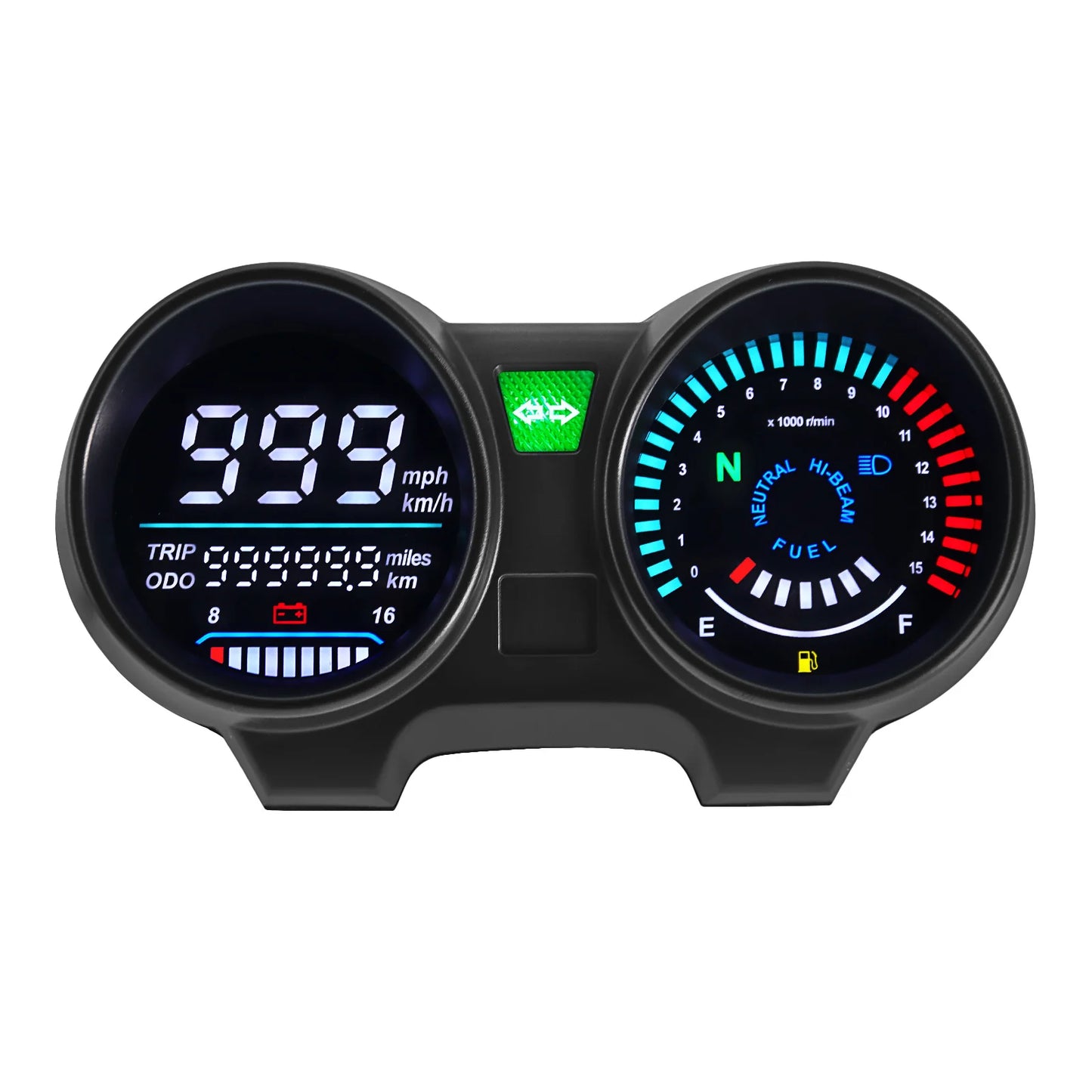 Compteur de Vitesse Numérique Moto - Tachymètre Odomètre Voltmètre pour Honda Titan 150 CG150 Fan150