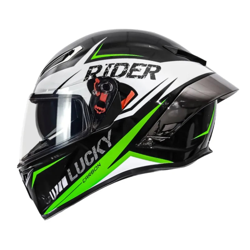 Casque de Moto Intégral Double Visière DOT - Conqueror