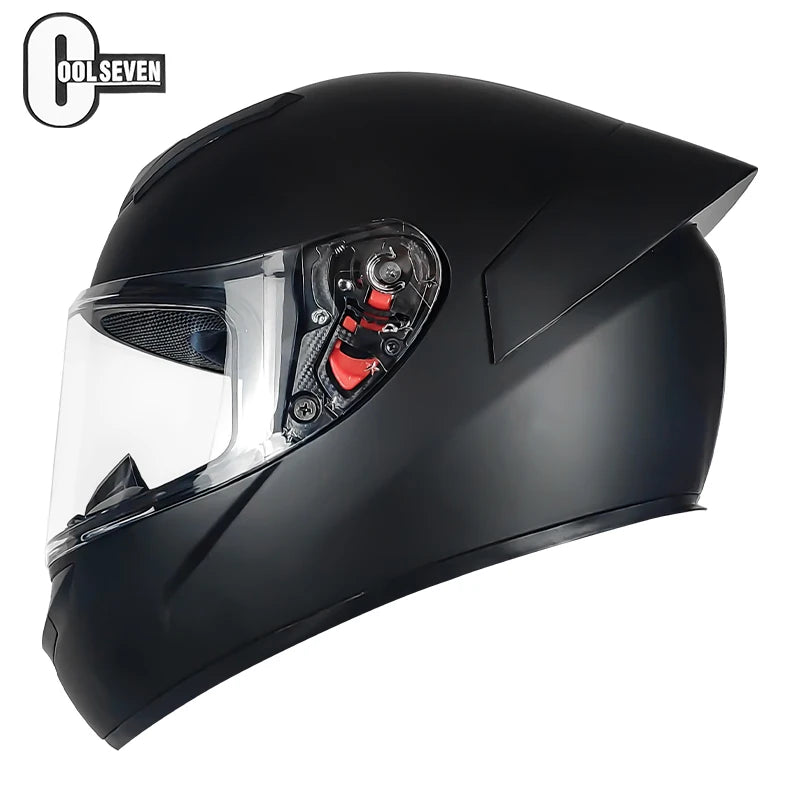 Casque Moto Intégral Certifié DOT - Protection Complète pour Motocross et Route