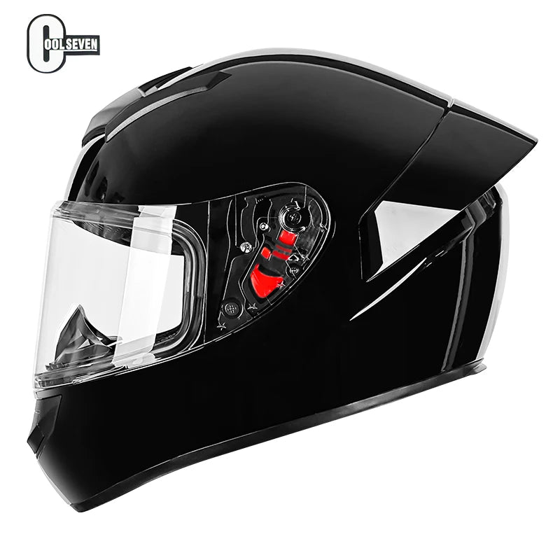 Casque Moto Intégral Certifié DOT - Protection Complète pour Motocross et Route