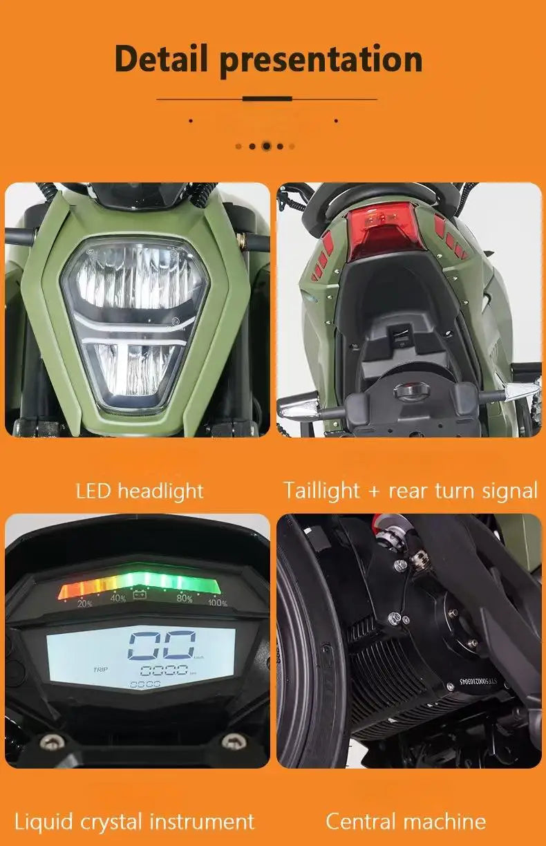 Moto Électrique Tout-Terrain 3000W-10000W - Scooter Électrique Haute Performance