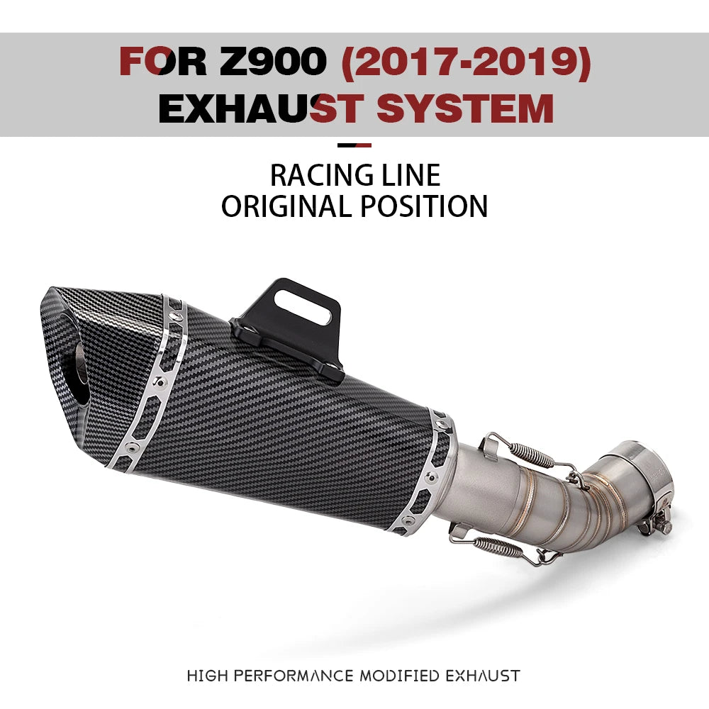 Système d’échappement 51mm pour Kawasaki Z900 2017-2019