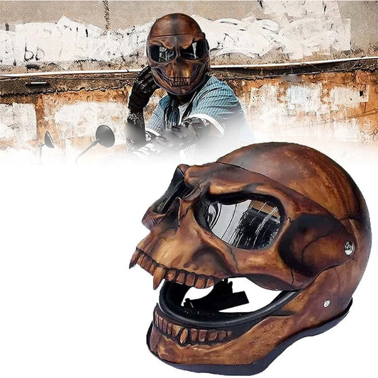 Visière Crâne Squelette pour Casque de Moto - Accessoire Halloween et Cosplay