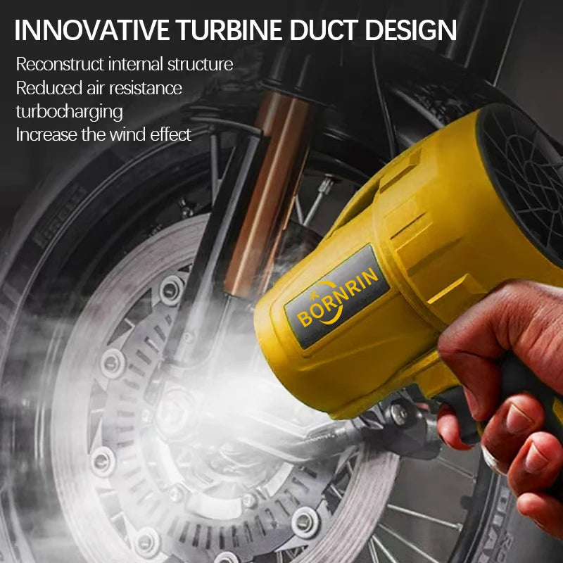 Ventilateur Turbo Portable 1 KW - Souffleur Puissant 21 V pour Voiture et Nettoyage