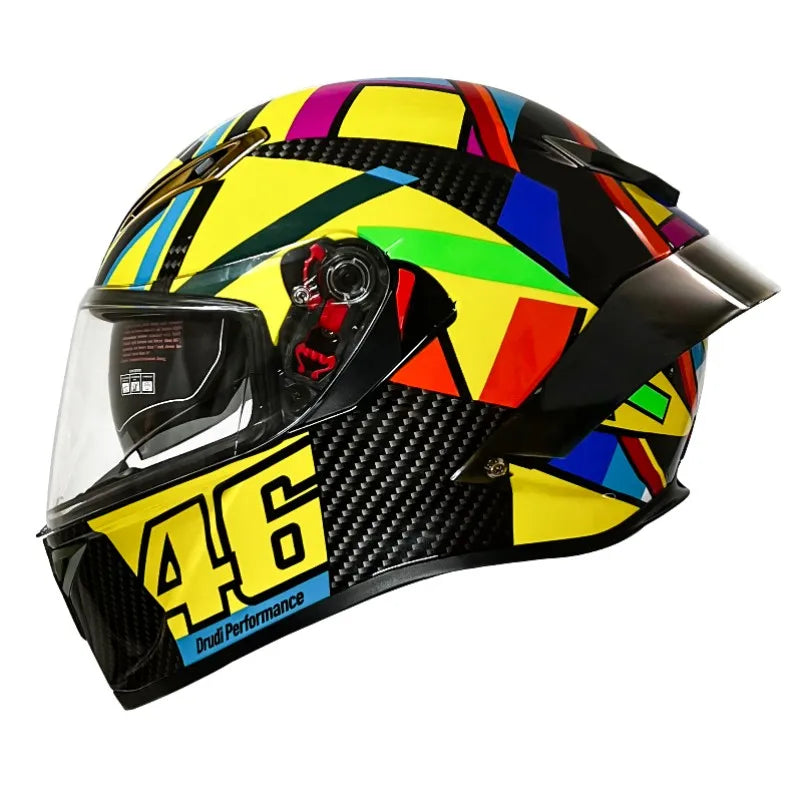 Casque de Moto Intégral Double Visière DOT - Conqueror