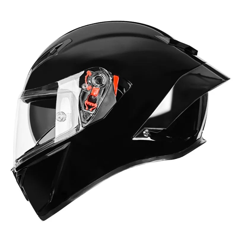 Casque de Moto Intégral Double Visière DOT - Conqueror