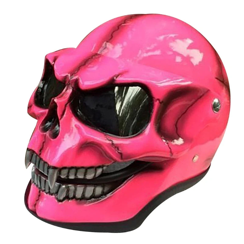 Visière Crâne Squelette pour Casque de Moto - Accessoire Halloween et Cosplay