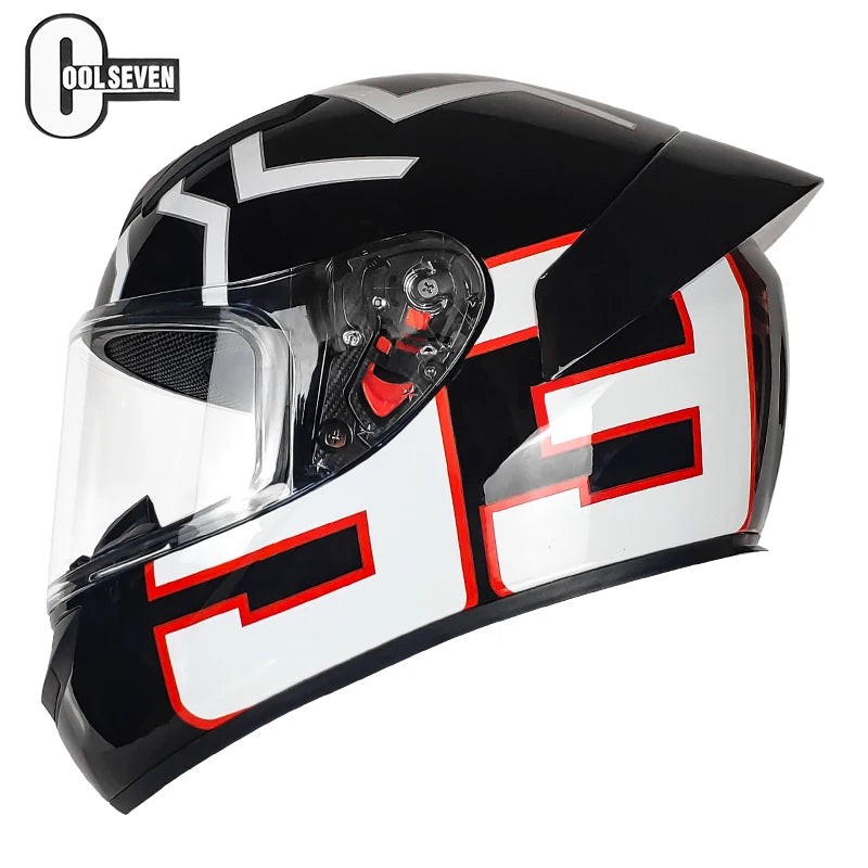 Casque Moto Intégral Certifié DOT - Protection Complète pour Motocross et Route