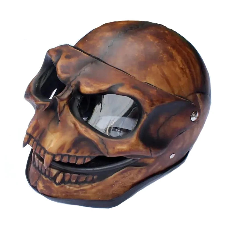 Visière Crâne Squelette pour Casque de Moto - Accessoire Halloween et Cosplay