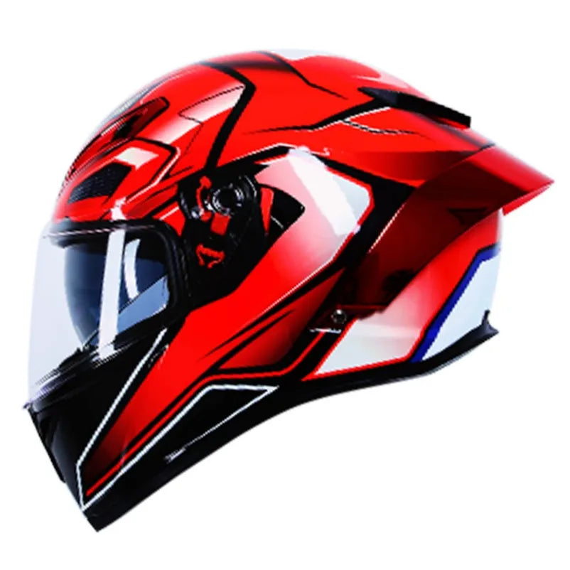 Casque de Moto Intégral Double Visière DOT - Conqueror