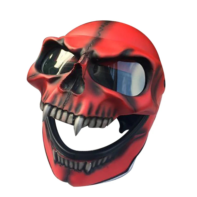 Visière Crâne Squelette pour Casque de Moto - Accessoire Halloween et Cosplay