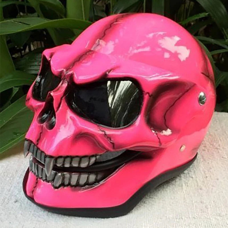 Visière Crâne Squelette pour Casque de Moto - Accessoire Halloween et Cosplay