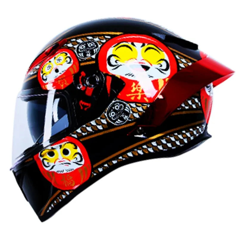Casque de Moto Intégral Double Visière DOT - Conqueror