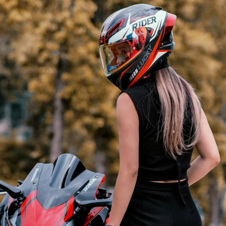 Casque de Moto Intégral Double Visière DOT - Conqueror