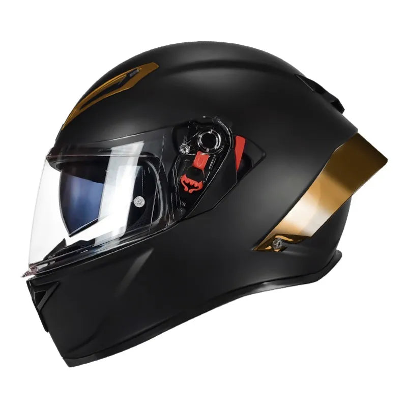 Casque de Moto Intégral Double Visière DOT - Conqueror
