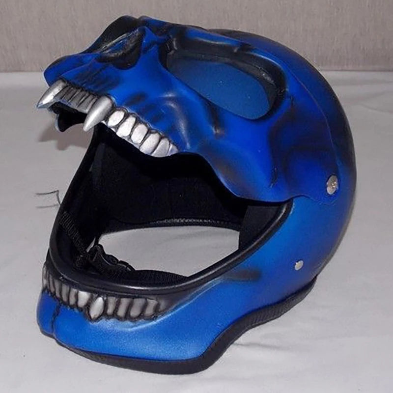 Visière Crâne Squelette pour Casque de Moto - Accessoire Halloween et Cosplay