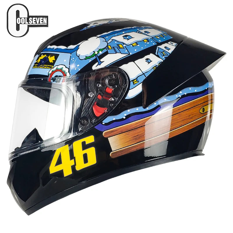 Casque Moto Intégral Certifié DOT - Protection Complète pour Motocross et Route