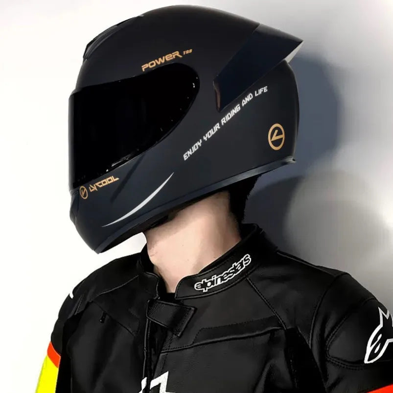 Casque Moto Intégral Certifié DOT - Protection Complète pour Motocross et Route