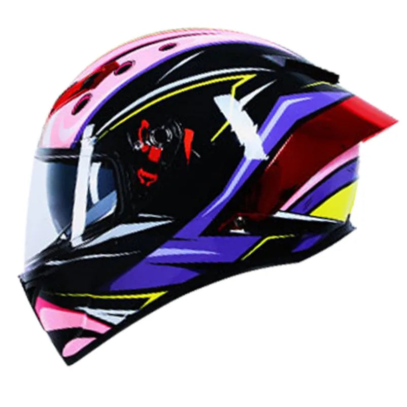 Casque de Moto Intégral Double Visière DOT - Conqueror