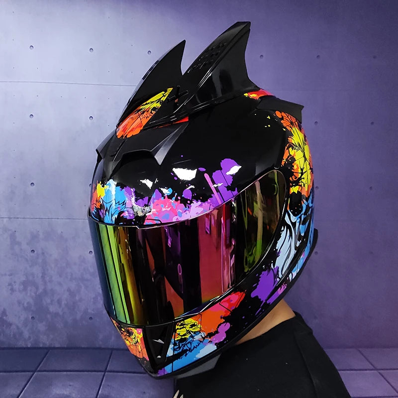 Casque Moto Intégral Jie Kai - Double Visière Toutes Saisons