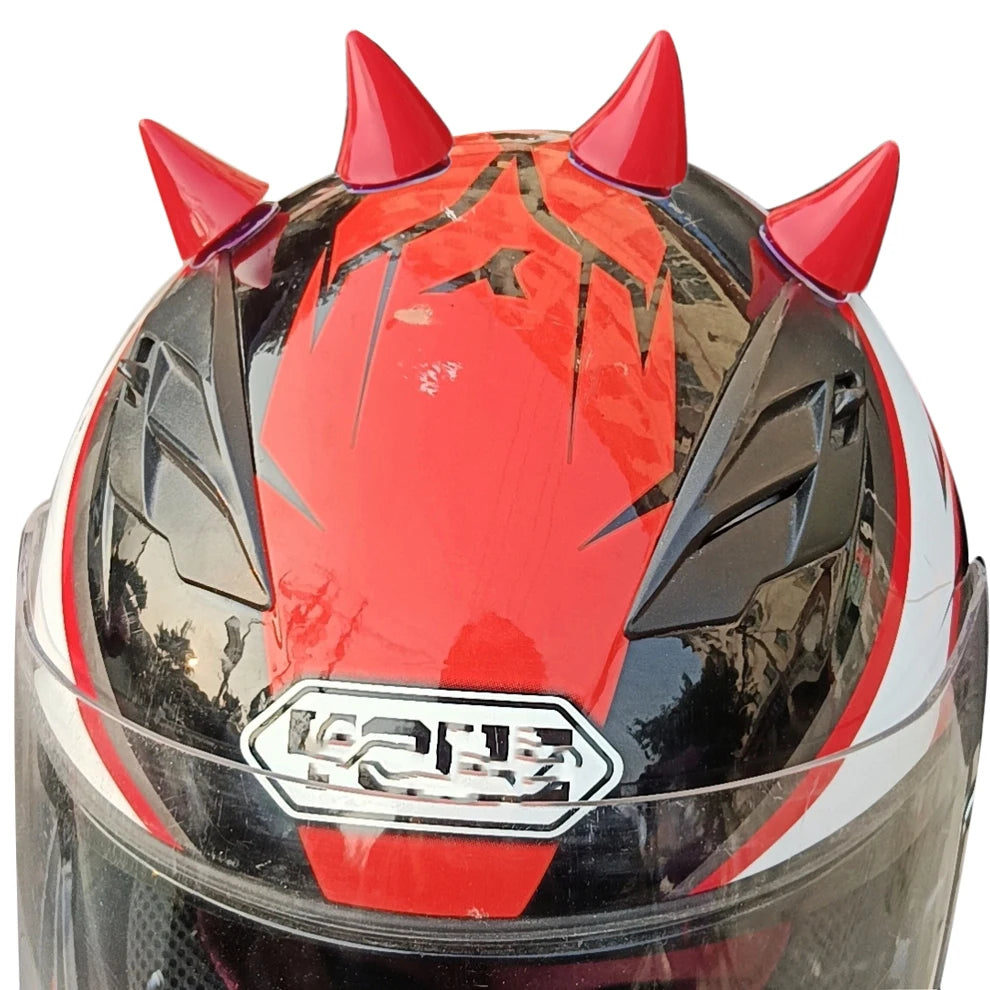 Cornes de Diable pour Casque de Moto - Accessoire Décoratif Personnalisé