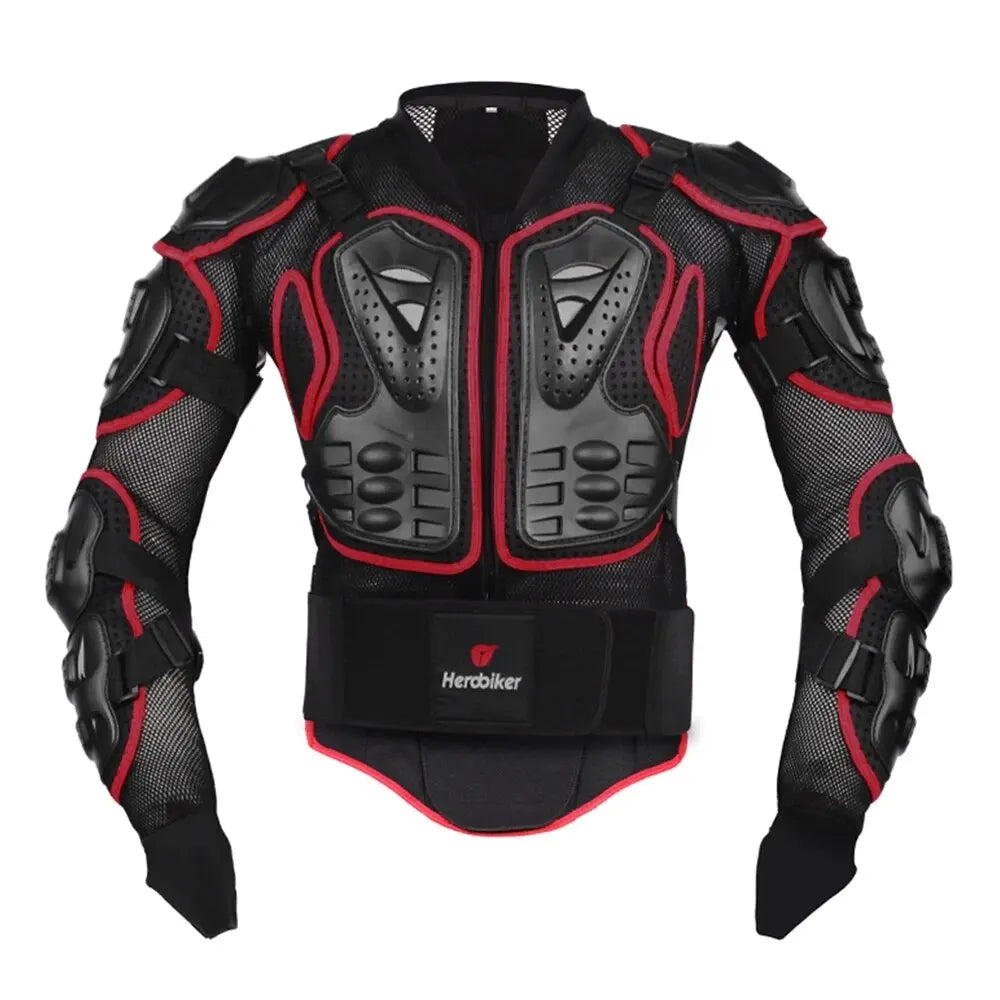 Veste de Motocross avec Armure Corporelle - Protection Anti-Chute pour Moto et Vélo
