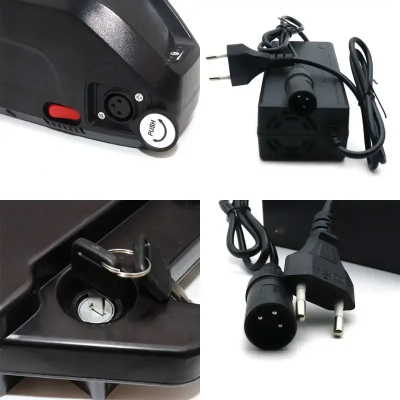 Batterie Hailong EBike 36V/48V/52V 20Ah-30Ah - Pack Lithium 18650 pour Bafang 500W-1000W