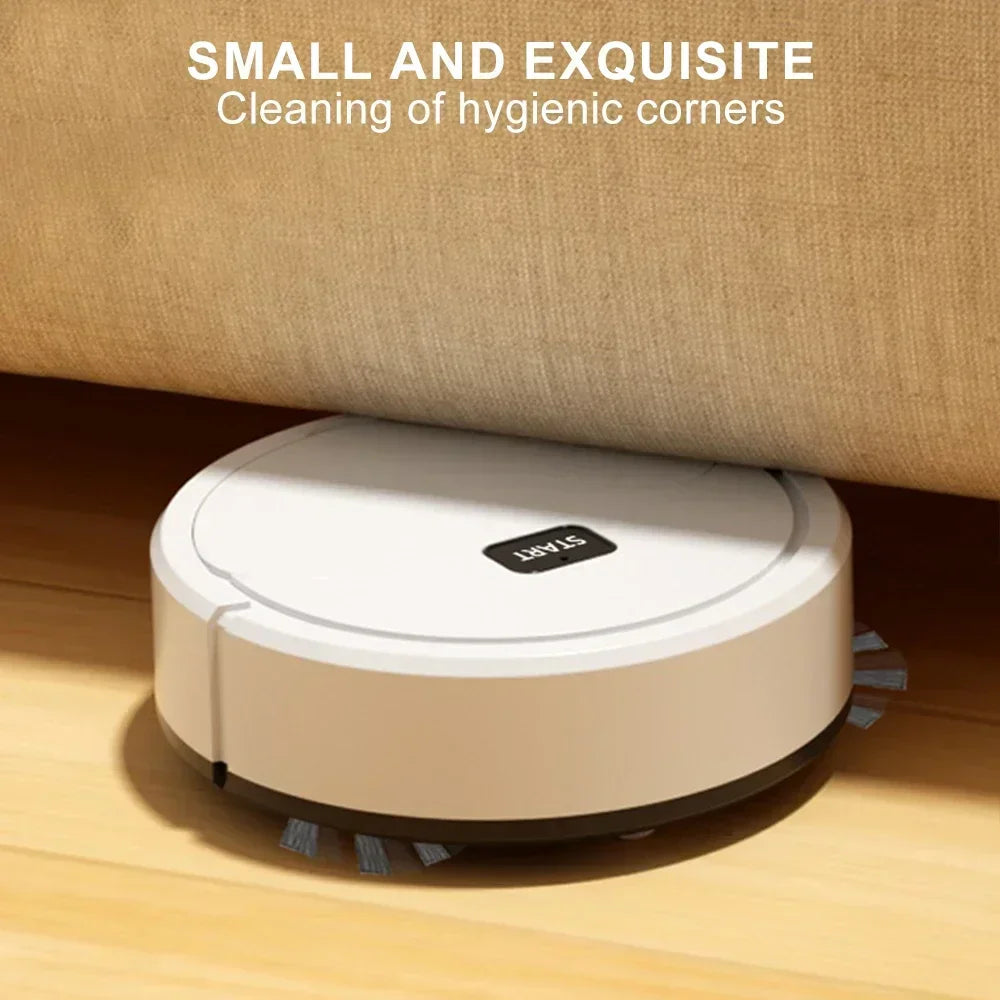 Robot Aspirateur Portable 3-en-1 - Mini Nettoyeur Rechargeable USB pour Sol