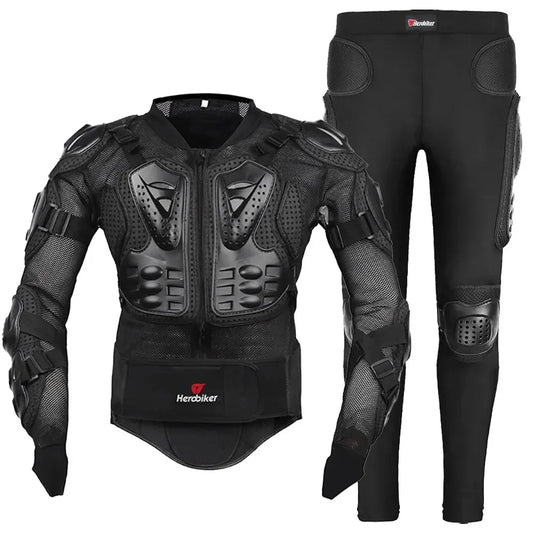 Veste de Motocross avec Armure Corporelle - Protection Anti-Chute pour Moto et Vélo