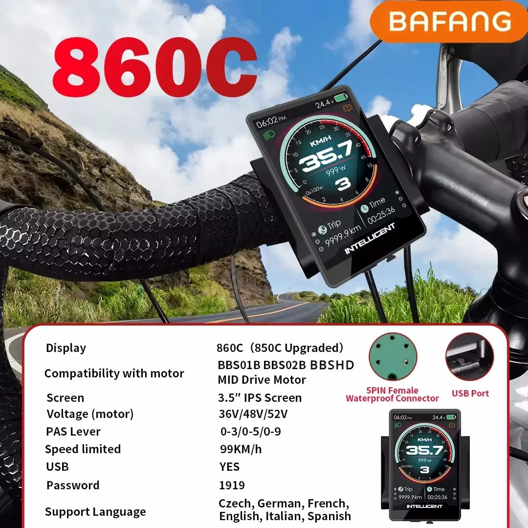 Afficheur pour Vélo Électrique Bafang 860 C - 850 C