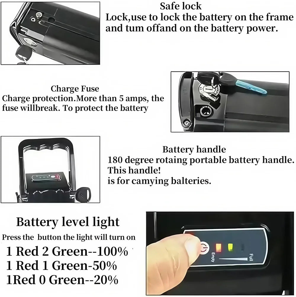 Batterie au Lithium pour Vélo Électrique