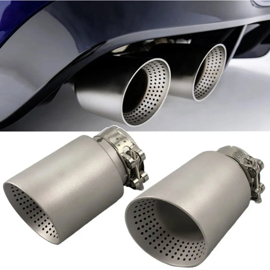 Embout d'Échappement Inox Mat - Sortie Simple 89/101MM pour VW GTI MK7 Golf7