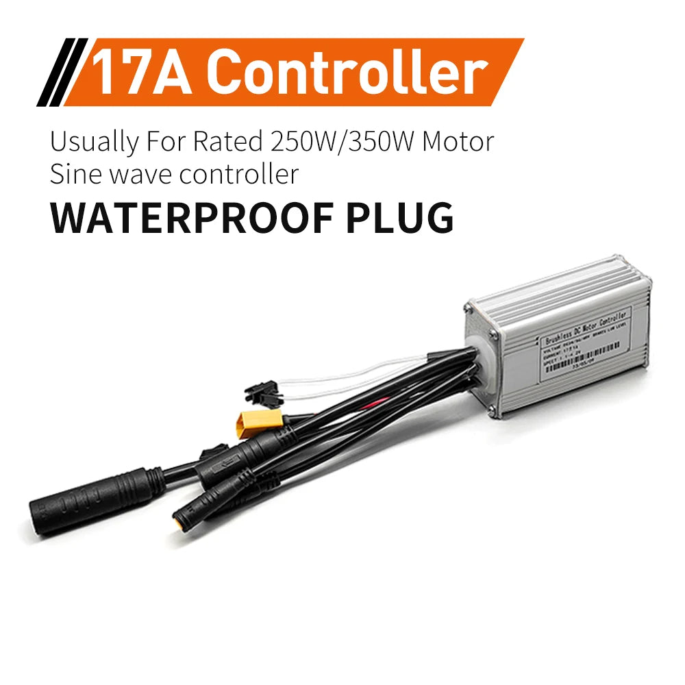 Contrôleur Sinusoïdal pour Vélo Électrique 24V/36V/48V - LCD S866 - 350W-1000W