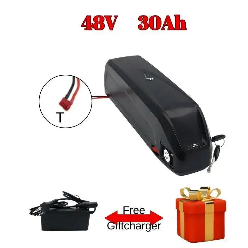 Batterie Hailong EBike 36V/48V/52V 20Ah-30Ah - Pack Lithium 18650 pour Bafang 500W-1000W