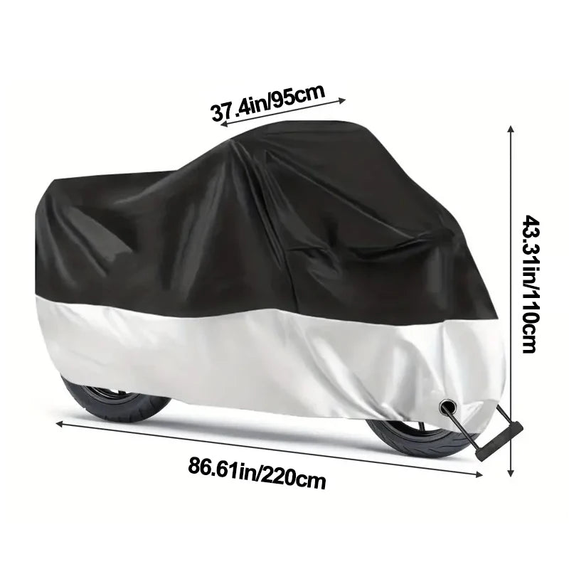 Housse Moto Imperméable Toutes Saisons - Protection UV Anti-Poussière