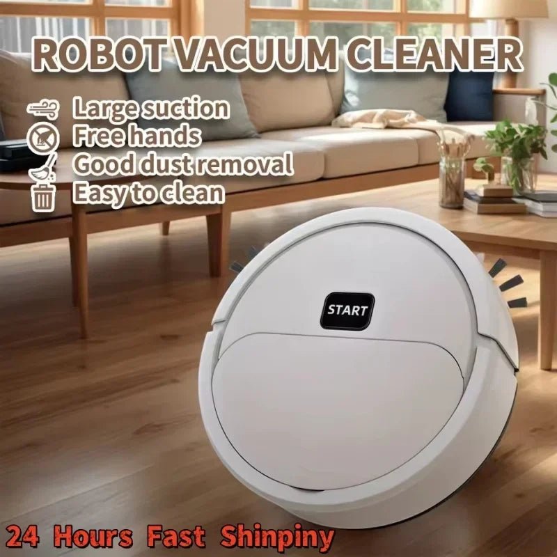 Robot Aspirateur Portable 3-en-1 - Mini Nettoyeur Rechargeable USB pour Sol