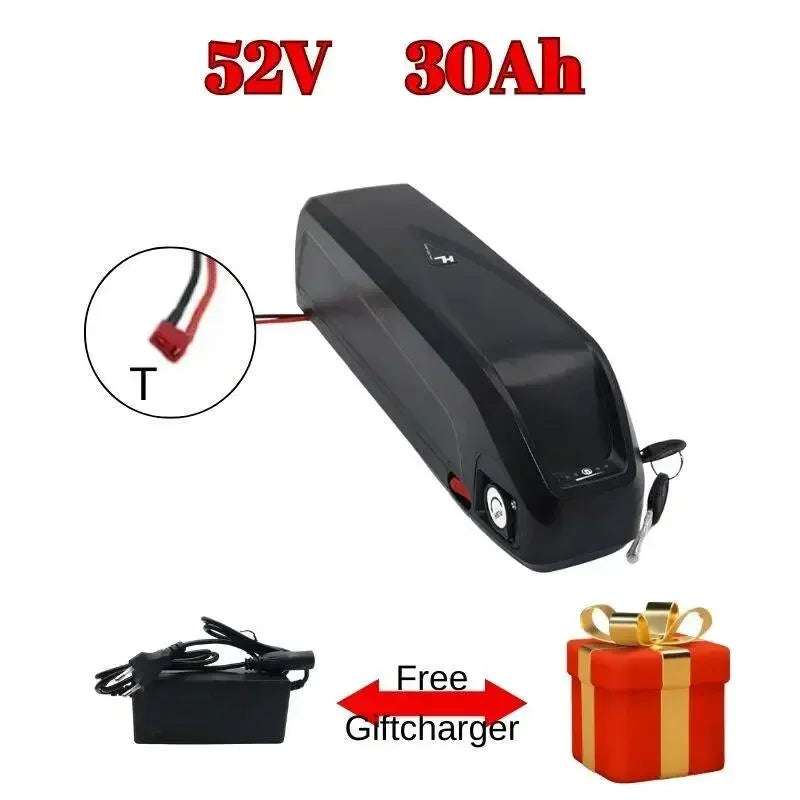 Batterie Hailong EBike 36V/48V/52V 20Ah-30Ah - Pack Lithium 18650 pour Bafang 500W-1000W
