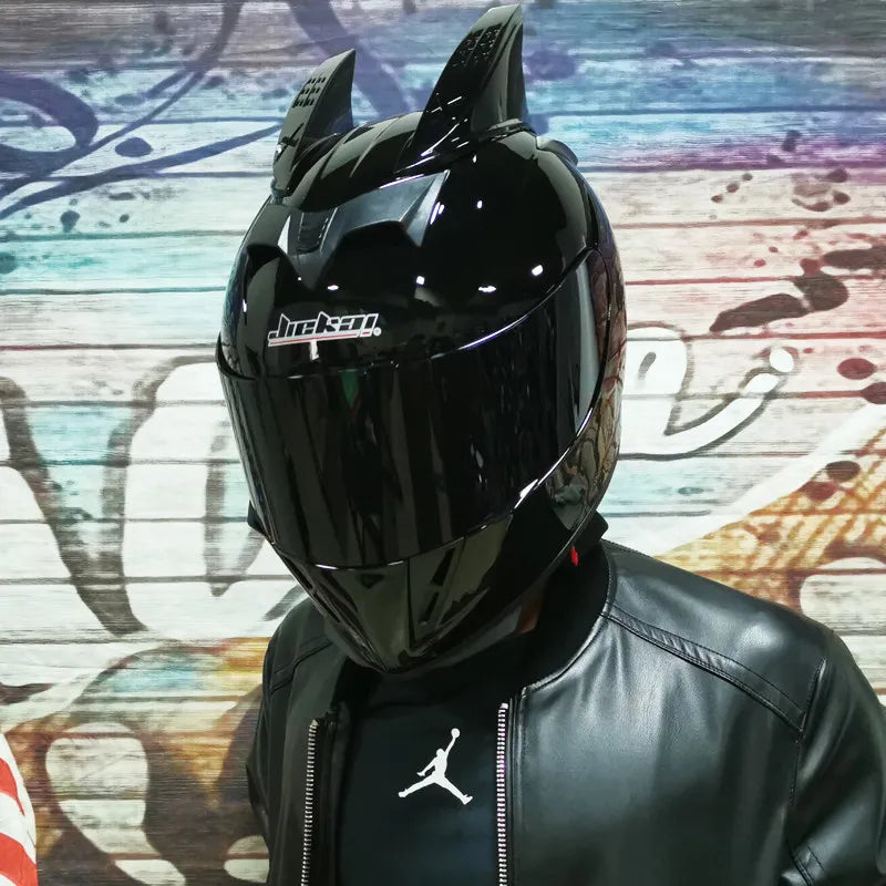 Casque Moto Intégral Jie Kai - Double Visière Toutes Saisons
