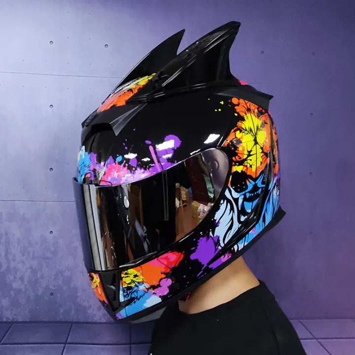 Casque Moto Intégral Jie Kai - Double Visière Toutes Saisons
