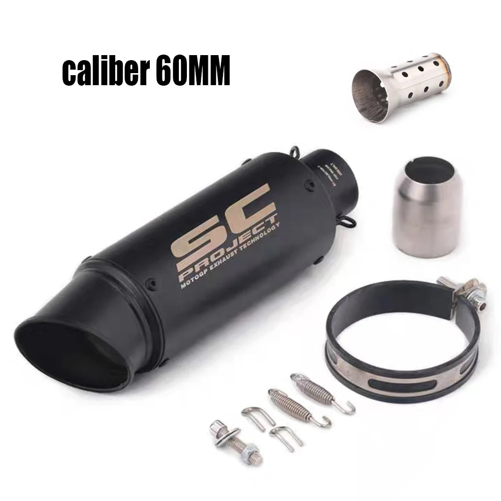 Silencieux universel 51/60mm pour moto de course Yamaha/Honda GP