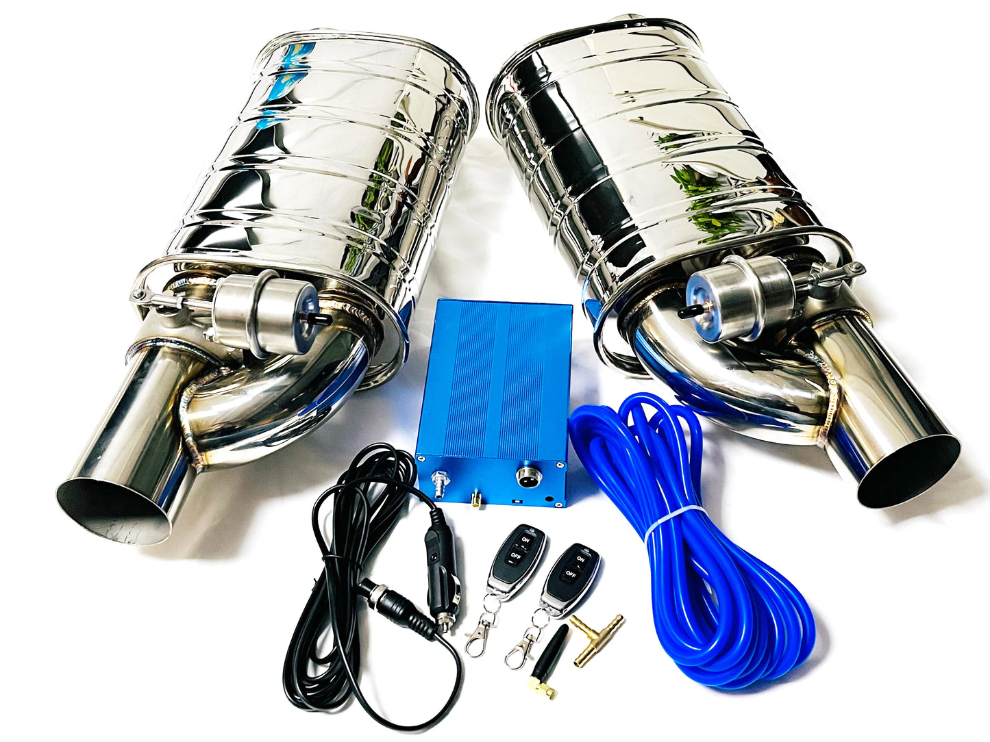 Système d’échappement GM à soupape sous vide – Double commande à distance 51/63/76 mm