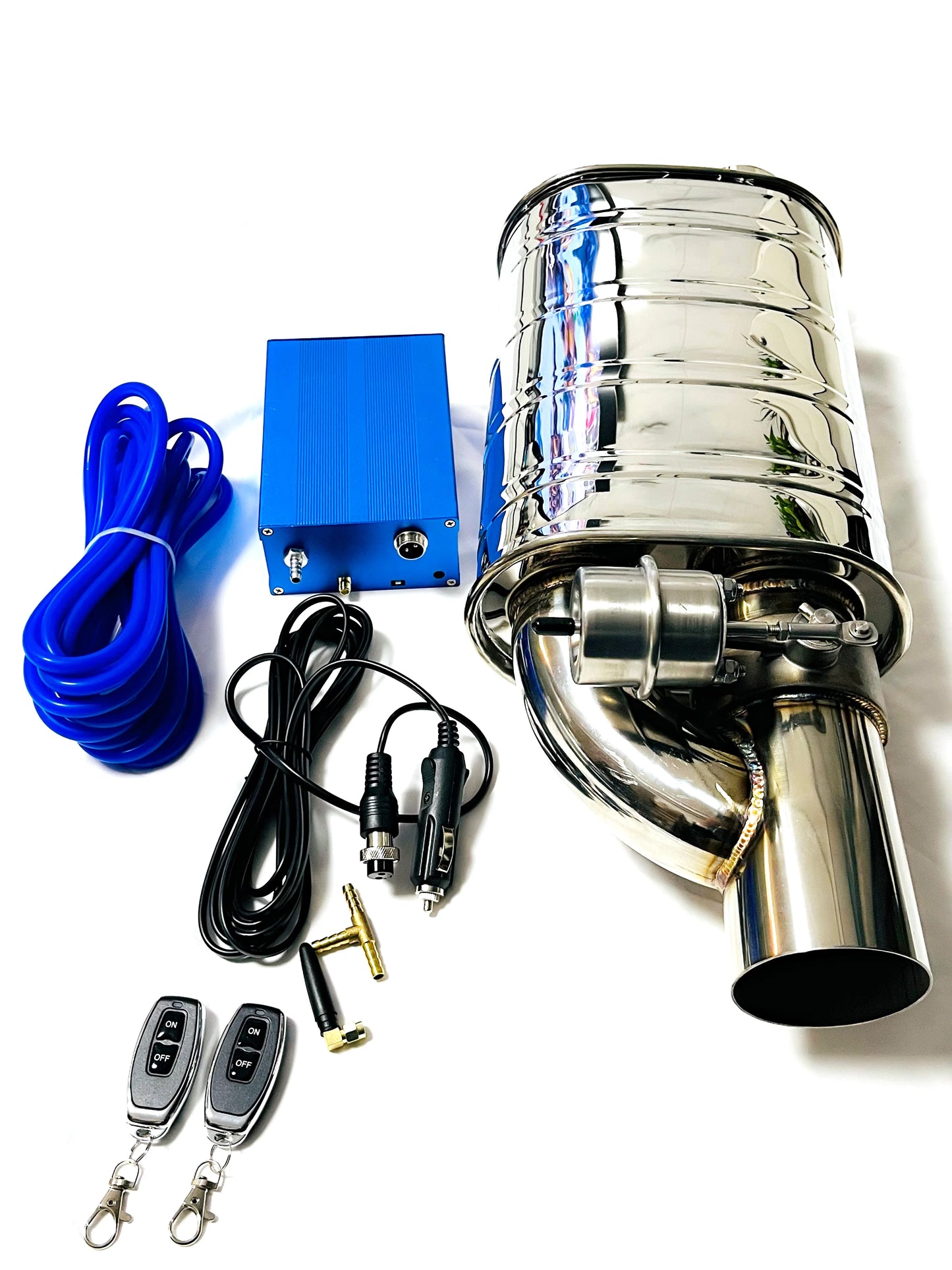 Système d’échappement GM à soupape sous vide – Double commande à distance 51/63/76 mm