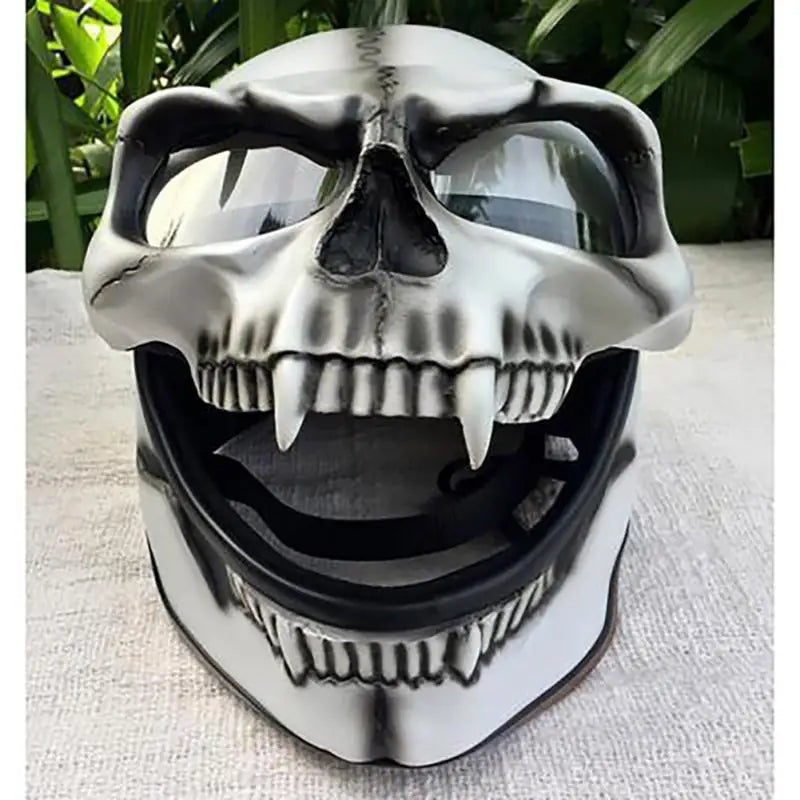 Couverture de Casque Moto Tête de Mort - Masque Squelette Halloween
