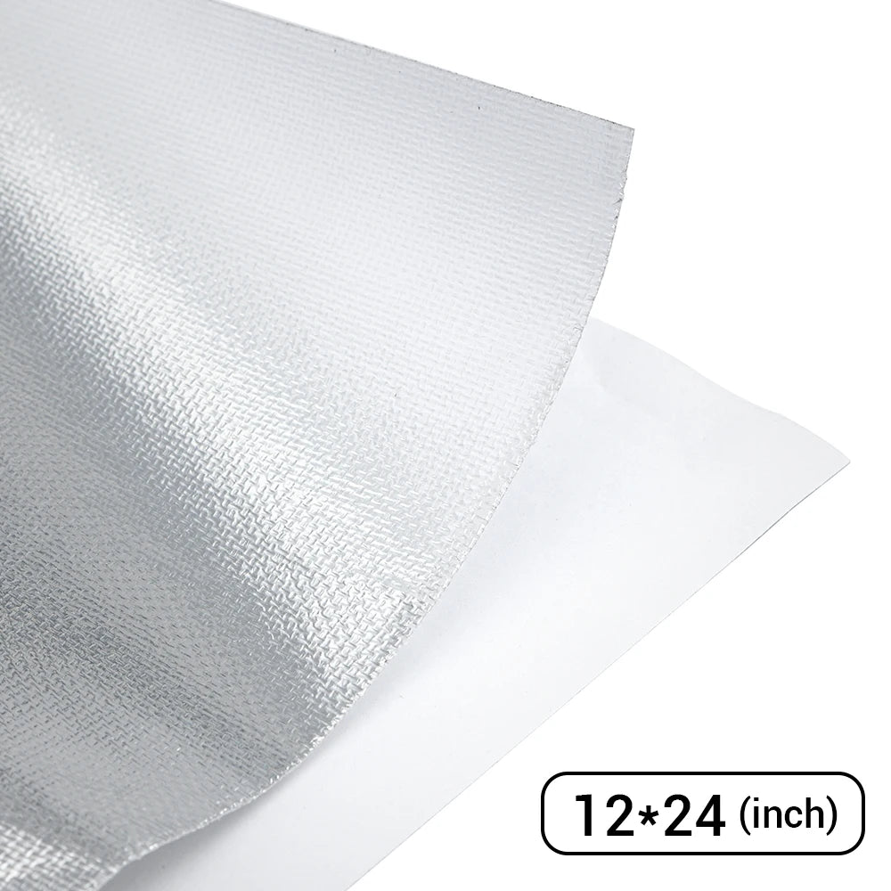 Feuille Réfléchissante Thermique Auto-Adhésive Or - Barrière Isolante 850°F/2000°F Multi-Tailles