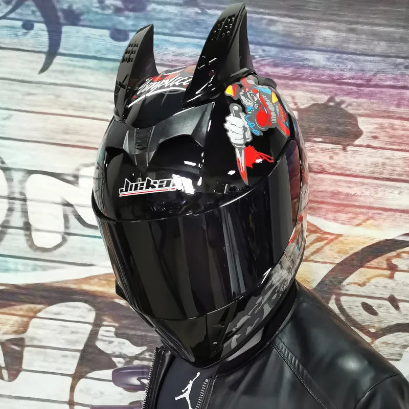 Casque Moto Intégral Jie Kai - Double Visière Toutes Saisons