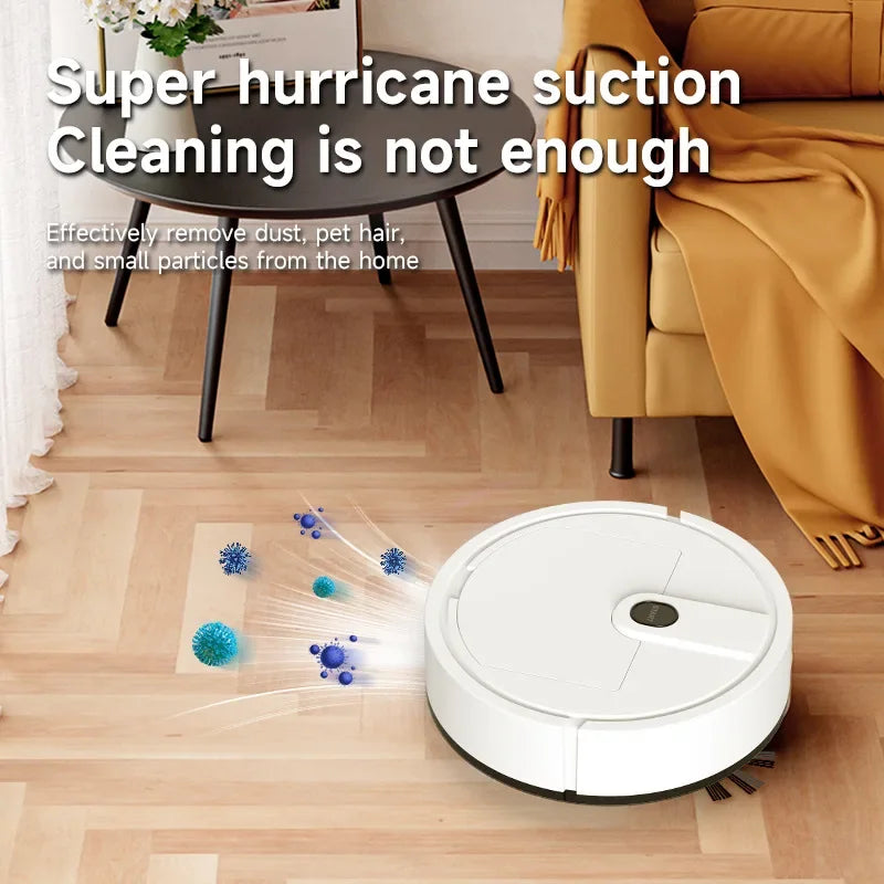 Robot Aspirateur Portable 3-en-1 - Mini Nettoyeur Rechargeable USB pour Sol
