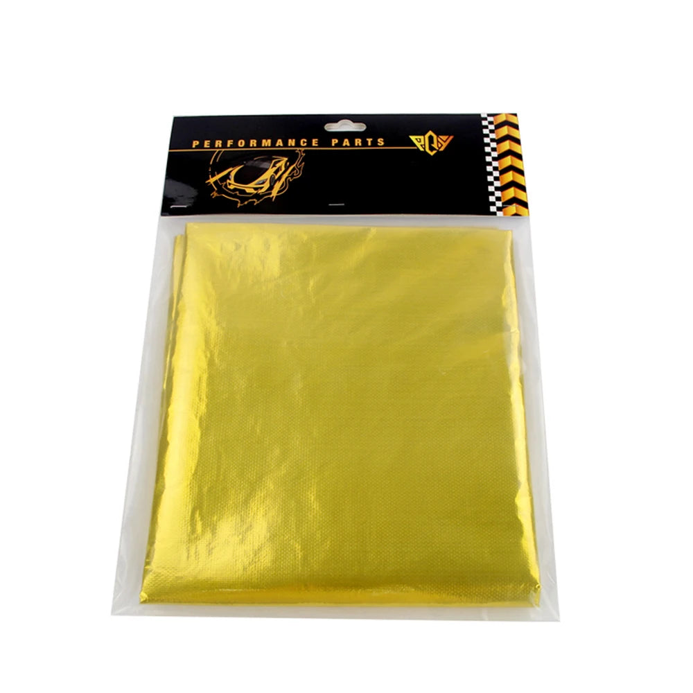 Feuille Réfléchissante Thermique Auto-Adhésive Or - Barrière Isolante 850°F/2000°F Multi-Tailles