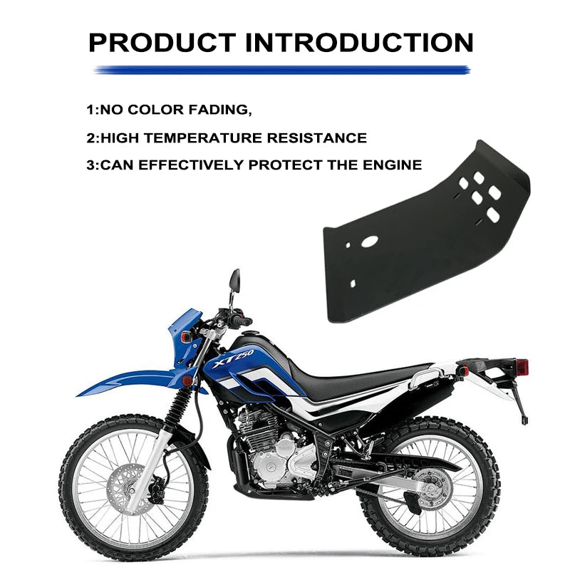 Plaque de Protection Moteur Yamaha XT250 / XG250 - Sabot Aluminium