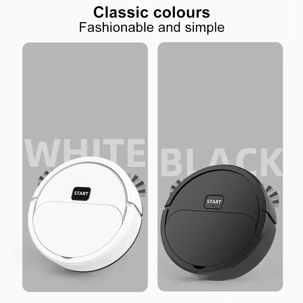 Robot Aspirateur Portable 3-en-1 - Mini Nettoyeur Rechargeable USB pour Sol
