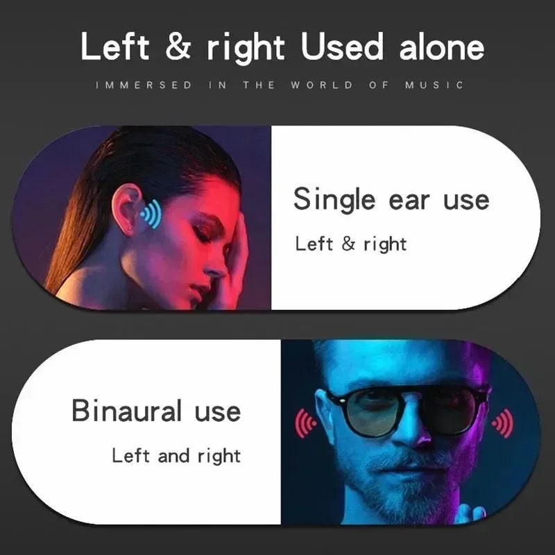 Écouteurs à Conduction Osseuse T75 - Bluetooth 5.3 Sans Fil Étanches